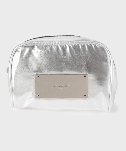 OPAQUE.CLIP（オペークドットクリップ）の「◆メタルプレートスクエアポーチ（ポーチ・レディース・ブラック/シルバー・00）」の3枚目の写真
