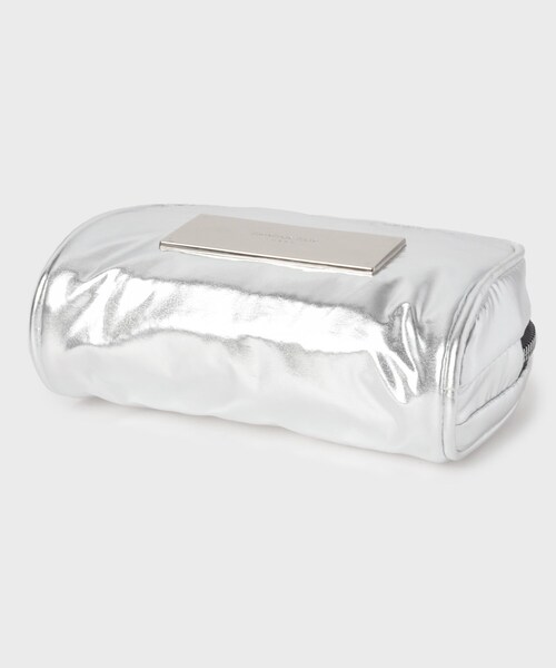 OPAQUE.CLIP（オペークドットクリップ）の「◆メタルプレートスクエアポーチ（ポーチ・レディース・ブラック/シルバー・00）」の6枚目の写真