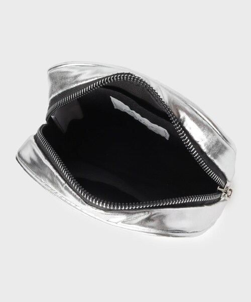 OPAQUE.CLIP（オペークドットクリップ）の「◆メタルプレートスクエアポーチ（ポーチ・レディース・ブラック/シルバー・00）」の7枚目の写真
