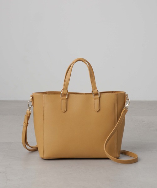 NANO universe(ナノユニバース)の「ショルダー付きトートバッグ(トートバッグ・レディース・ブラック/キャメル/グレー系その他4・FREE)」の16枚目の写真