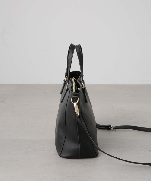 NANO universe（ナノユニバース）の「ショルダー付きトートバッグ（トートバッグ・レディース・ブラック/キャメル/グレー系その他4・FREE）」の7枚目の写真