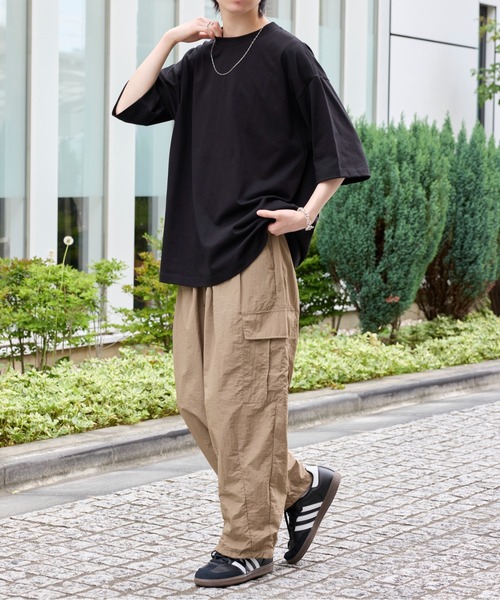 MAISON CLUB（メゾンクラブ）の「【MAISON CLUB】ナイロンワッシャー裏メッシュバルーンカーゴパンツ 050100（カーゴパンツ・メンズ・ベージュ/グレー/ブラック/カーキ・LL/M/L）」の11枚目の写真