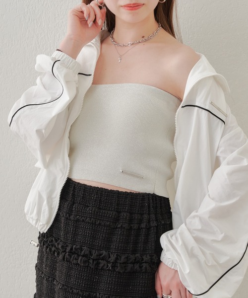 Chico（チコ）の「【新色追加】ラメチューブトップ（チューブトップ