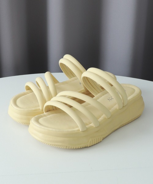 Miniministore(ミニミニストア)の「厚底サンダル ミュールサンダル 美脚 夏(サンダル・レディース・アイボリー/ブラック/クリーム・24.0cm/23.0cm/23.5cm/24.5cm/25.0cm/22.5cm)」の14枚目の写真