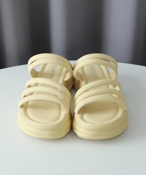 Miniministore(ミニミニストア)の「厚底サンダル ミュールサンダル 美脚 夏(サンダル・レディース・アイボリー/ブラック/クリーム・24.0cm/23.0cm/23.5cm/24.5cm/25.0cm/22.5cm)」の15枚目の写真