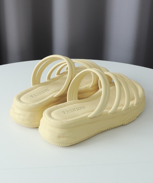Miniministore(ミニミニストア)の「厚底サンダル ミュールサンダル 美脚 夏(サンダル・レディース・アイボリー/ブラック/クリーム・24.0cm/23.0cm/23.5cm/24.5cm/25.0cm/22.5cm)」の17枚目の写真