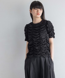 yuw | シャーリングプルオーバー　113871(Tシャツ/カットソー)