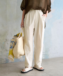 TRツイル2タックパンツ