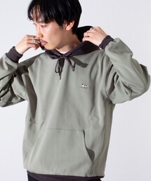 GLOSTER | 【GLOSTER/グロスター】フレンチブルドッグ刺繍  バイカラー パーカー(パーカー)