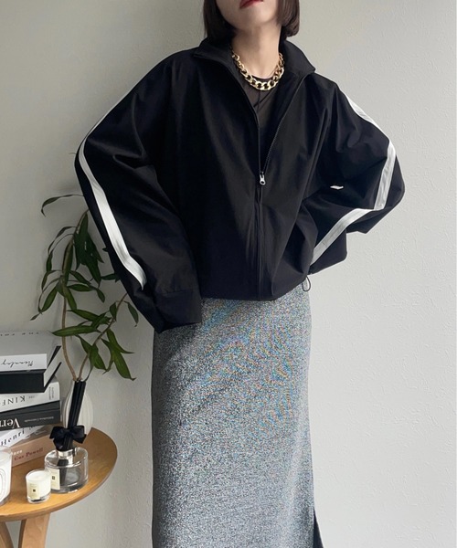 セール】ワイドスリーブトラックジャケットブルゾン（ジャージ）｜ap