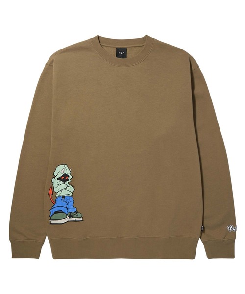 HELL RAZOR CREWNECK / HUF クルースウェット トップス 長袖