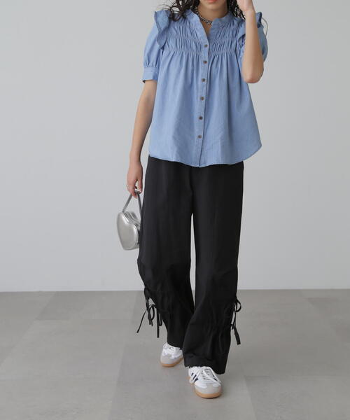 FREE'S MART（フリーズマート）の「◆リボンディティールカーゴパンツ（カーゴパンツ・レディース・カーキ/ブラック/ホワイト・SMALL/MEDIUM）」の14枚目の写真