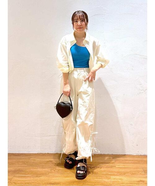 FREE'S MART（フリーズマート）の「◆リボンディティールカーゴパンツ（カーゴパンツ・レディース・カーキ/ブラック/ホワイト・SMALL/MEDIUM）」の18枚目の写真