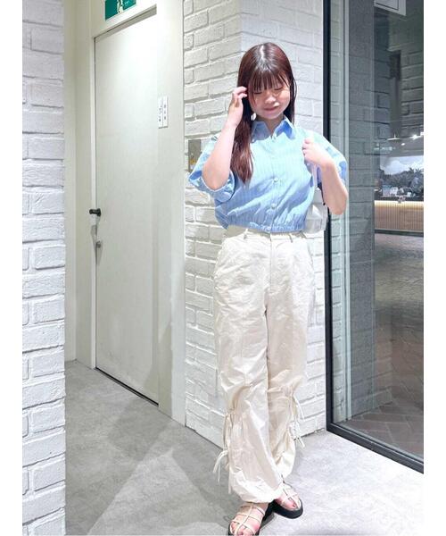 FREE'S MART（フリーズマート）の「◆リボンディティールカーゴパンツ（カーゴパンツ・レディース・カーキ/ブラック/ホワイト・SMALL/MEDIUM）」の19枚目の写真