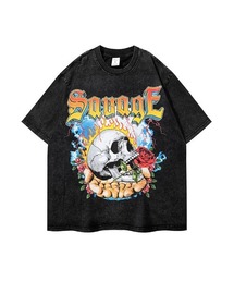 ピグメント加工TEE(BL)