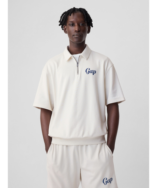 GAP（ギャップ）の「GAPロゴ 1/4ジップアップ プルオーバー(ユニ