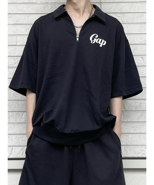 セール】GAPロゴ 1/4ジップアップ プルオーバー(ユニセックス