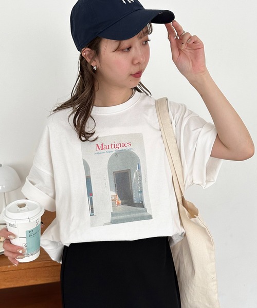 DISCOAT(ディスコート)の「【ユニセックス】アソートフォトプリントビッグTシャツ《WEB限定》(Tシャツ/カットソー・レディース・グレー/オレンジ/ブルー系その他・FREE)」の2枚目の写真
