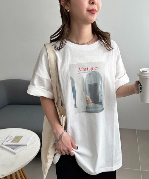 DISCOAT(ディスコート)の「【ユニセックス】アソートフォトプリントビッグTシャツ《WEB限定》(Tシャツ/カットソー・レディース・グレー/オレンジ/ブルー系その他・FREE)」の9枚目の写真