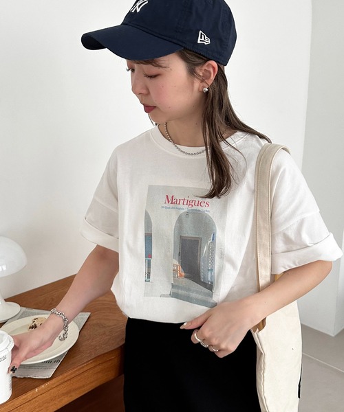 DISCOAT(ディスコート)の「【ユニセックス】アソートフォトプリントビッグTシャツ《WEB限定》(Tシャツ/カットソー・レディース・グレー/オレンジ/ブルー系その他・FREE)」の6枚目の写真