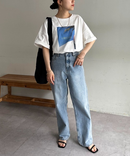 DISCOAT(ディスコート)の「【ユニセックス】アソートフォトプリントビッグTシャツ《WEB限定》(Tシャツ/カットソー・レディース・グレー/オレンジ/ブルー系その他・FREE)」の15枚目の写真