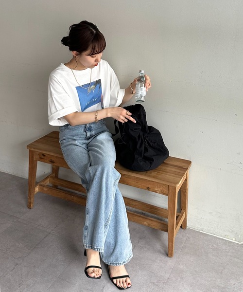 DISCOAT(ディスコート)の「【ユニセックス】アソートフォトプリントビッグTシャツ《WEB限定》(Tシャツ/カットソー・レディース・グレー/オレンジ/ブルー系その他・FREE)」の18枚目の写真