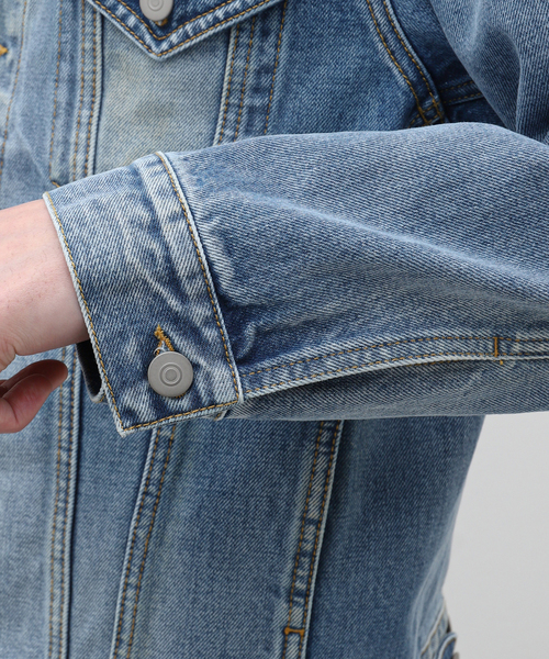 Maison Margiela(メゾンマルジェラ)の「Maison Margiela (メゾン マルジェラ) Collarless Denim Trucker SI1AM0006/S30561(デニムジャケット・メンズ・ブルー系その他・48/50)」の18枚目の写真
