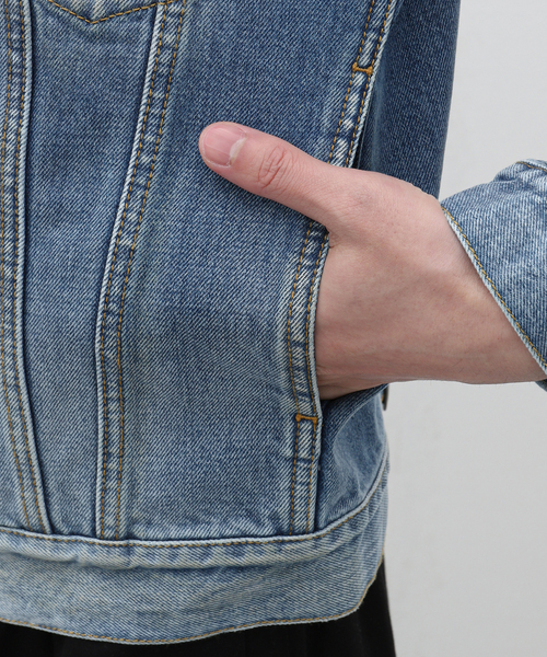 Maison Margiela(メゾンマルジェラ)の「Maison Margiela (メゾン マルジェラ) Collarless Denim Trucker SI1AM0006/S30561(デニムジャケット・メンズ・ブルー系その他・48/50)」の17枚目の写真