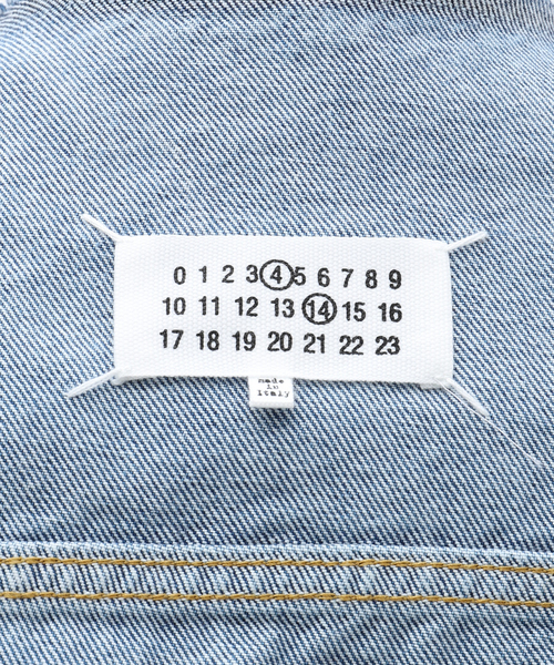 Maison Margiela(メゾンマルジェラ)の「Maison Margiela (メゾン マルジェラ) Collarless Denim Trucker SI1AM0006/S30561(デニムジャケット・メンズ・ブルー系その他・48/50)」の8枚目の写真