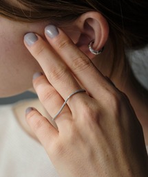 ANOH | ビジューラインダブルフィンガーリング(リング)