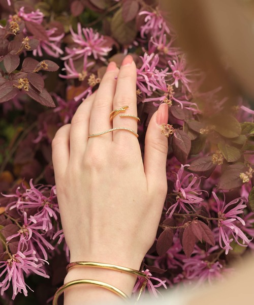 ANOH（アノー）の「ビジューラインダブルフィンガーリング（リング・レディース・ゴールド/シルバー・FREE）」の13枚目の写真