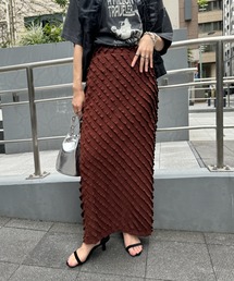 カットフリルZIPナロースカート/121289