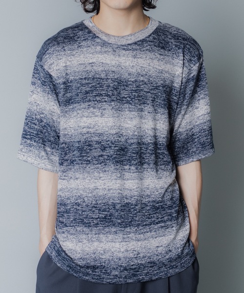 MandO(エムオー)(エムオー)の「【MandO】グラデーションリラックスTシャツ(Tシャツ/カットソー・メンズ・ブラウン/ネイビー/ブラック・LARGE/MEDIUM)」の18枚目の写真