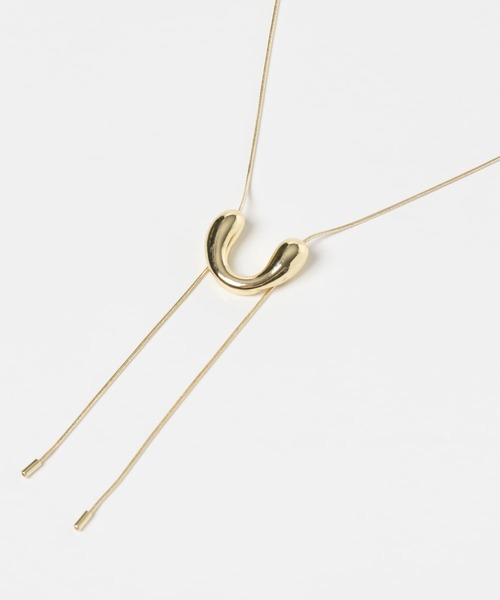 SMELLY（スメリー）の「ニュアンスカーブループタイネックレス（ネックレス・レディース・ゴールド・-）」の7枚目の写真