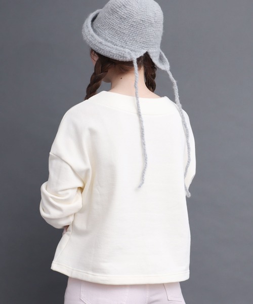 peu pres（プープレ）の「裏毛ミトンポッケPO（スウェット・レディース・ブラック/アイボリー・FREE）」の12枚目の写真