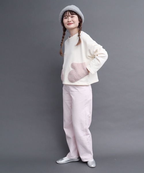 peu pres（プープレ）の「裏毛ミトンポッケPO（スウェット・レディース・ブラック/アイボリー・FREE）」の19枚目の写真