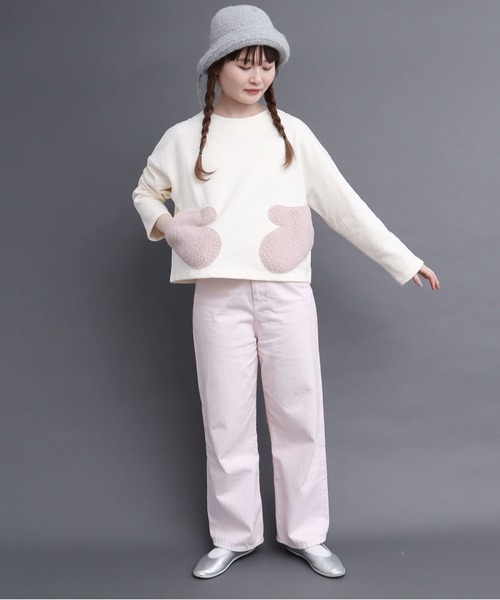 peu pres（プープレ）の「裏毛ミトンポッケPO（スウェット・レディース・ブラック/アイボリー・FREE）」の20枚目の写真