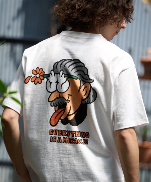 mt9099- GERBERA HAND POP ART -HEAVY WEIGHT-T Tシャツ（Tシャツ/カットソー）｜UN-FILLED（アンフィルド）