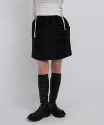 【ZOZO限定】ダブルギャザー ミニスカート