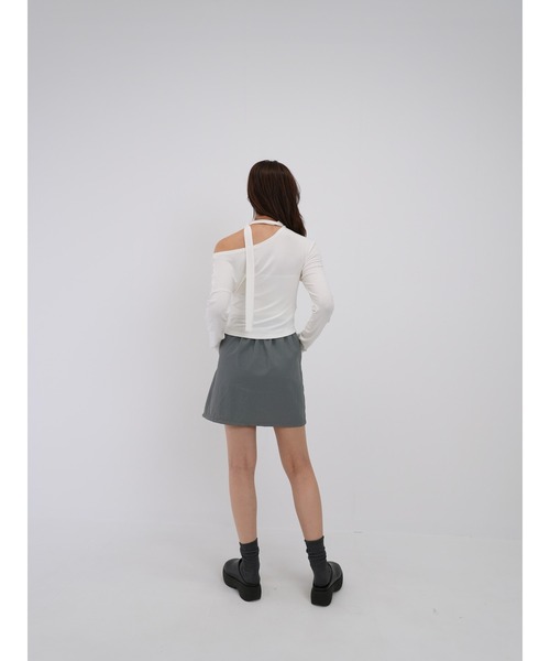 Enewd nina（エニュードニーナ）の「【ZOZO限定】ダブルギャザー ミニスカート（スカート・レディース・ブラック/グレー・FREE）」の16枚目の写真