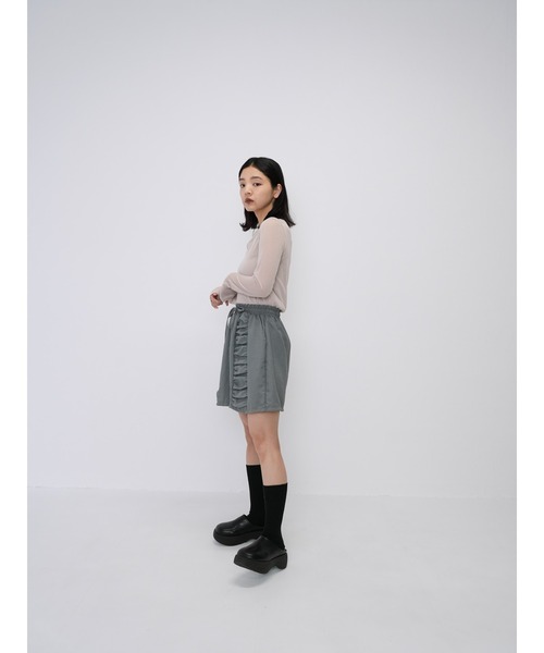 Enewd nina（エニュードニーナ）の「【ZOZO限定】ダブルギャザー ミニスカート（スカート・レディース・ブラック/グレー・FREE）」の21枚目の写真