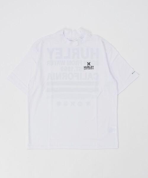 Hurley （ハーレー）の「ハーレー Hurley M PHNTM OVRSZD CAL MOCK SS TEE（ラッシュガード・メンズ・ブラック/ホワイト・S/M/L）」の2枚目の写真