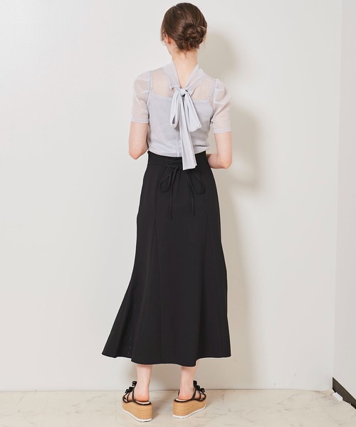 31 Sons de mode（トランテアン　ソン　ドゥ　モード）の「キャミセット２ＷＡＹボウタイシアーラメトップス（Tシャツ/カットソー・レディース・ピンク/ライトグリーン/ブラック/オフホワイト・36）」の21枚目の写真