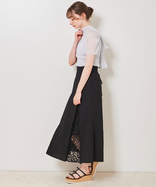 31 Sons de mode（トランテアン　ソン　ドゥ　モード）の「キャミセット２ＷＡＹボウタイシアーラメトップス（Tシャツ/カットソー・レディース・ピンク/ライトグリーン/ブラック/オフホワイト・36）」の22枚目の写真