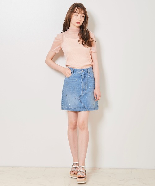 31 Sons de mode（トランテアン　ソン　ドゥ　モード）の「キャミセット２ＷＡＹボウタイシアーラメトップス（Tシャツ/カットソー・レディース・ピンク/ライトグリーン/ブラック/オフホワイト・36）」の11枚目の写真