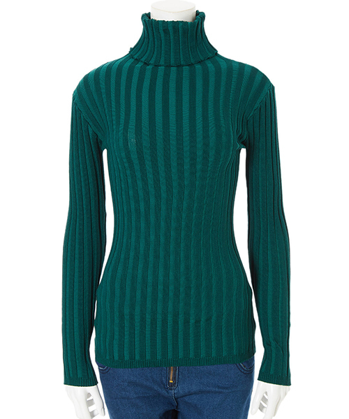 fifth（フィフス）の「フィットニットタートルトップス/リブニット（ニット/セーター・レディース・ブラック/ベージュ/グレー/ネイビー/カーキ/ホワイト/ボルドー/モカ/ダークベージュ/マスタード/キャメル/ブラウン/テラコッタ/ライトグレー/グリーン/チャコールグレー/レッド/サックスブルー/パープル/オレンジ/ピンク/ラベンダー/チェリーピンク・MEDIUM）」の13枚目の写真