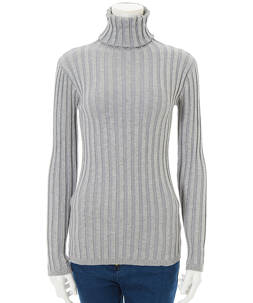 fifth（フィフス）の「フィットニットタートルトップス/リブニット（ニット/セーター・レディース・ブラック/ベージュ/グレー/ネイビー/カーキ/ホワイト/ボルドー/モカ/ダークベージュ/マスタード/キャメル/ブラウン/テラコッタ/ライトグレー/グリーン/チャコールグレー/レッド/サックスブルー/パープル/オレンジ/ピンク/ラベンダー/チェリーピンク・MEDIUM）」の5枚目の写真