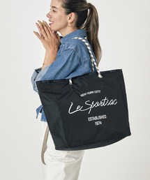 LeSportsac（レスポートサック）の「LARGE 2 WAY TOTE 2WAYブラックスクリプト（トートバッグ・メンズ）」