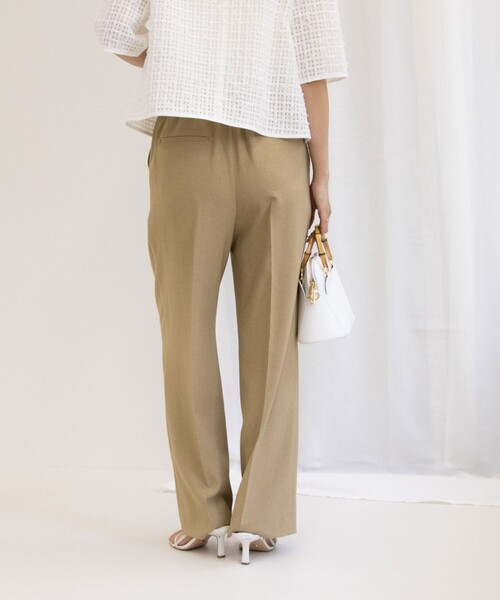 NOLLEY’S(ノーリーズ)の「ウォッシャブルイージードロストワイドパンツ(その他パンツ・レディース・チャコールグレー/キャメル/キナリ/ミント/ブラック・38/36/34)」の10枚目の写真