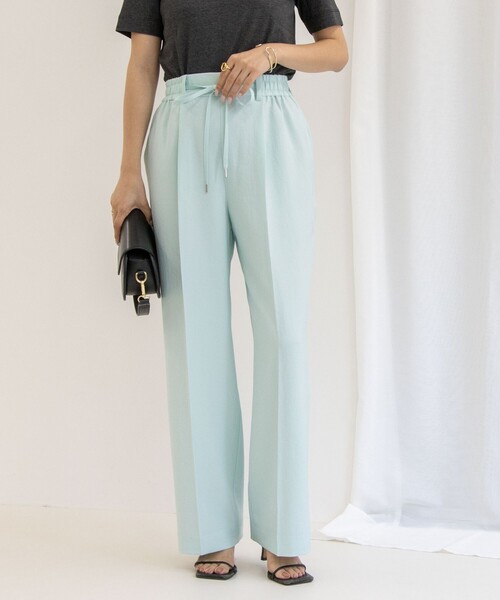 NOLLEY’S(ノーリーズ)の「ウォッシャブルイージードロストワイドパンツ(その他パンツ・レディース・チャコールグレー/キャメル/キナリ/ミント/ブラック・38/36/34)」の21枚目の写真